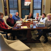 The Roadrunner Bridge Tournament planning committee pictured left to right: Eileen Utter, Eileen Friend, Jim Horton, Chairperson Kitty Larson, Bonnie Butler, Lindsay Cantoni and Sherri Holliday.