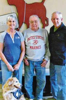 An American Service Animal Society trainer (and dog), Al Cary and Gerad Claseman