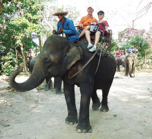 Jim and Peggy Hall in Thailand