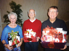 The winners for February (left to right) are Fran Stevenson, Bill McCoach and Scotty Scot