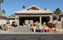This is what 20,000 pounds of citrus looks like!