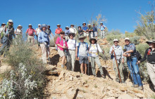 Members of the Sun Lakes Hiking Club strike a pose!