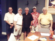 New MOGA Board of Directors (pictured left to right) Co-Secretaries Ross Dupuis and Craig Annis, Vice President Doug Braun, President TJ Jones and Treasurer James Hooyman