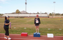 Eva Vogelsang won a Gold Medal in Race Walking in the 1500 meters and in the 5000 meters events. She participated in the 85-89 age group.