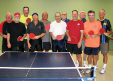 Pictured are the 2015 Sun Lakes Table Tennis Club tournament members Steve Chambers, Steve Weitz, Rich Nadler, David Novikoff, Doc Doctor, Alan Behr, Jim Spolar, Bill Aichele, Gerry Vogelsang, Steve Langer and David Zapatka