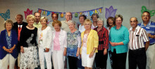 Cheers members at the quarterly birthday party!