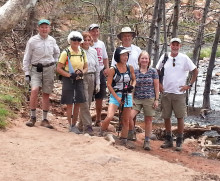 Sun Lakes Hiking Club on special hike near Flagstaff