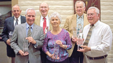 The Crystal Award honorees for 2015 are Ron Issacson, Don Hicks,  Gil Hendry, Elaine Hair, Wayne Divoky and Woody Neiman.