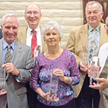The Crystal Award honorees for 2015 are Ron Issacson, Don Hicks,  Gil Hendry, Elaine Hair, Wayne Divoky and Woody Neiman.