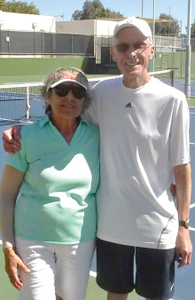Winners Connie Buckley and Irwin Slown