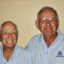 Monty Meuwissen and Jim Czaja, winners of the annual Member/Guest tournament