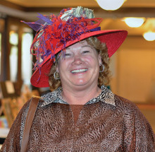 This hat makes quite the fashion statement!