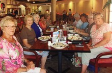 Pictured (from left) Dorothy Vacin, Sandy Roach, Kathy Markham, Judy Crane, Bobbi Luisi, Blye Zaysoff, Cheryl Houde, Carole Doak and Jan Loveridge.