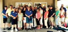 Good food and good friends were enjoyed at the Aero Club’s potluck! Photo by Dorothy Vacin.