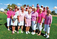 Sun Lakes Lady Niners celebrated Rally for a Cure Day on April 14 honoring those women who have cancer or those who have survived cancer.