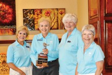 OLNGA Jo Williams Low Net Winners Tuny O’Rorke, Phyllis Madison (Champion), Sheila Bossio, Clarisse Zornes