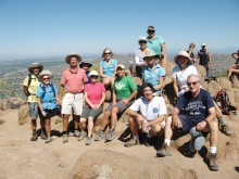 Members of the Sun Lakes Hiking Club take a break!