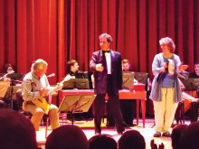 Savvy Travelers Nick Bog and Sara McFar performing in Russia