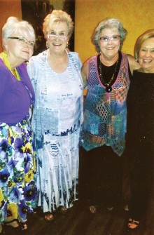 New officers pictured (right to left) Treasurer Anne Bracchi, President Rose Pachura, Secretary Shirley Mukhar (absent – stand-in was Sandra Yokobosky) and Vice President Jacquie Peterson.
