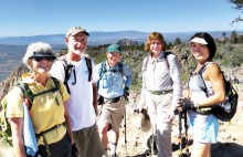 Members of the Sun Lakes Hiking Club take a break!