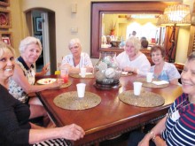 The Women’s Exchange Group is enjoying cool summer Thursday meetings once a month throughout the hot summer months. If you are interested in food, fun and gal time, please join us!
