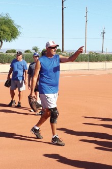 I pick you! Steve Hilby selects a player for the pick-up game, just like when we were kids! Boy, I hope I don’t get picked last!