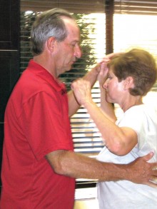 Doug and Anne Marie practice their steps!