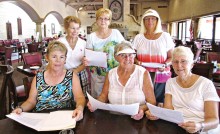Back row: Janet Baron, Linda Grendahl and Cindy Bosch; middle row: Susan Haywood, Carolyn Tagatz and Jan Stuckey;