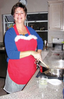 Charlene Clausen, cook extraordinaire, has volunteered her services not once, not twice but three times feeding the firefighters on First Friday.