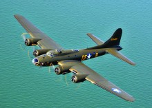 Col. Richard Bushong (ret.) will relate his experiences flying B-17 bombers like the one pictured during a presentation to the Sun Lakes Aero Club gathering November 16 at the Sun Lakes Country Club Mirror Room.