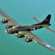Col. Richard Bushong (ret.) will relate his experiences flying B-17 bombers like the one pictured during a presentation to the Sun Lakes Aero Club gathering November 16 at the Sun Lakes Country Club Mirror Room.