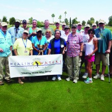 A recent gathering of wounded warriors with the Sun Lakes Fishing Club.