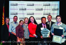 IronOaks staff received an award for making the Chandler 100 list!
