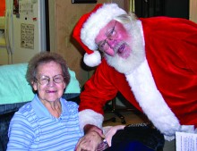 Santa pops in for a visit to one of NWC’s clients!