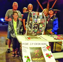 Winners of the wine label hunt were Al Wilsey, Mary Rudolph, Dale and Roz Nolen and Jim and Barbara Clark. A very creative team!!