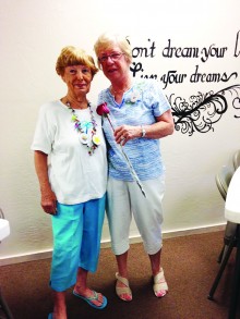 Alice Willittes, with Margaret Simkins, has earned the title “Keeper.”