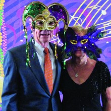 Come to the Masquerade Ball with Bob and Jacquelyn Peterson.