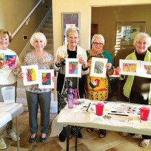 Members pictured are Betty Raveret, Carmen Otero, Terry Meury, Sharon Gale and Beth Brown.