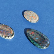 Various shades of opals.