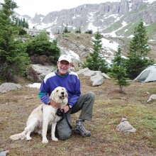 Bud Tasch with trusty companion Oggie