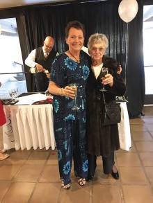 Mother and daughter, Pearl and Debbie Martin, arriving at the Awards Banquet