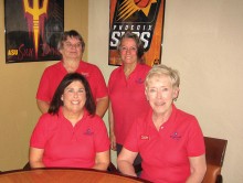 Pictured (seated left to right) Denise Fleshner and Susan Meer; (standing left to right) Linda Liberti and Marcia Gaudioso