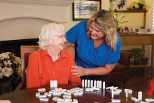 Trained staff at Mountain Park Senior Living can help your loved one maintain normal daily activities.