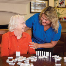 Trained staff at Mountain Park Senior Living can help your loved one maintain normal daily activities.