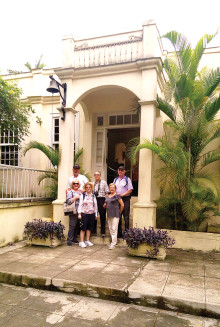 The Tambers, Kovars and Rajamaki couples in Cuba.