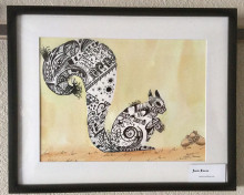 Check out the Watermedia Club’s exhibit, Pets, in the Cottonwood Art Room.
