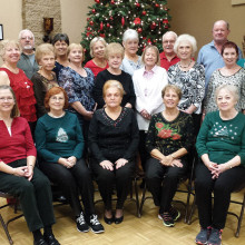 Our line dancing group in December.
