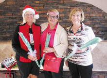 PVLGA Executive Board for 2016 (pictured left to right) President Cindy Bosch, Vice President Susan Lamb and Secretary Florence Wright (Treasurer Liz DeMichael is missing).