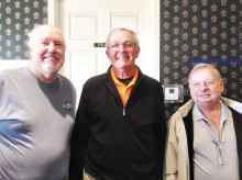 Pictured (left to right) President B. Beltz, Vice President Steve Westhoff and Treasurer Dan Yonker (Secretary G. McIntyre missing).