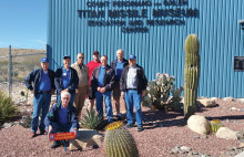 Pictured left to right standing: Jim Theobald, Steve Perkins, Paul Beeks, Rob West, Richard Simmons, Gary West and Steve Hohl; kneeling J. R. Scheidereiter